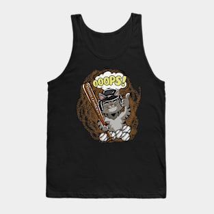 Cat baseball Tank Top